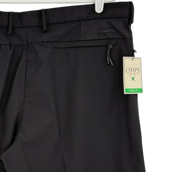 Chaps Golf Men's Slim Fit Black Onyx Stretch Shorts Size 38 Comfort Waistband NW - Picture 4 of 11